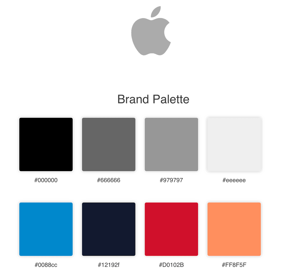 brand palette Apple