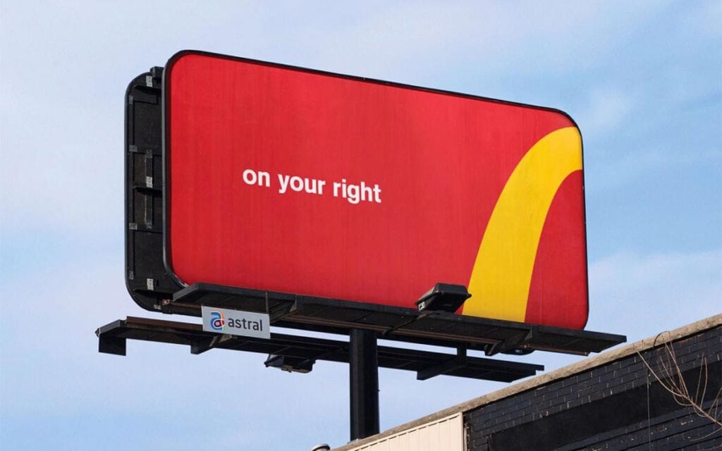 Mac Donals billboard